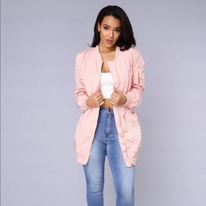 Fashion Nova All Eyes On Me Bomber Jacket Pink